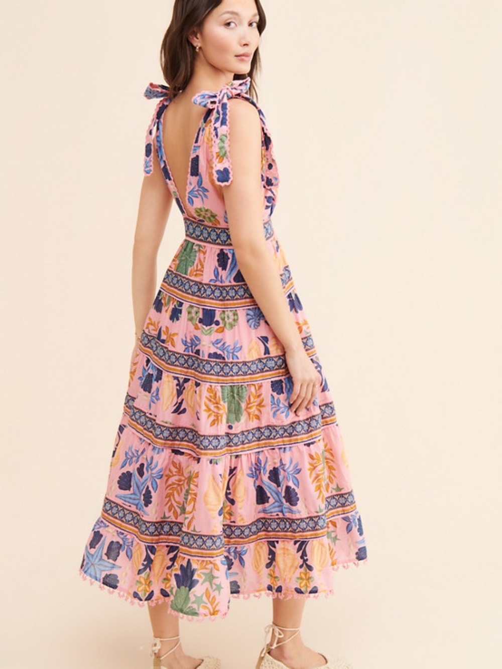 Seashell Tapestry Midi Dress - Picture 5 of 7